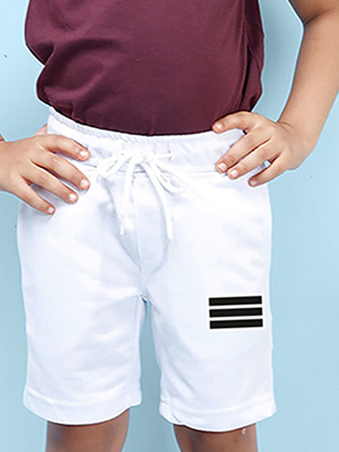 

NUSYL Boys Mid-Rise Shorts, White