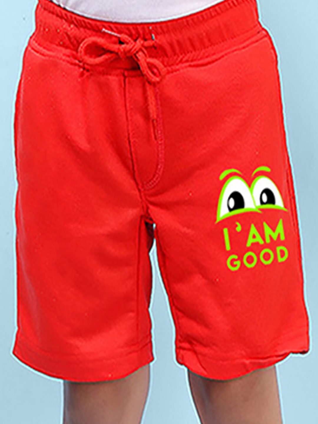 

NUSYL Boys Graphic Printed Shorts, Red