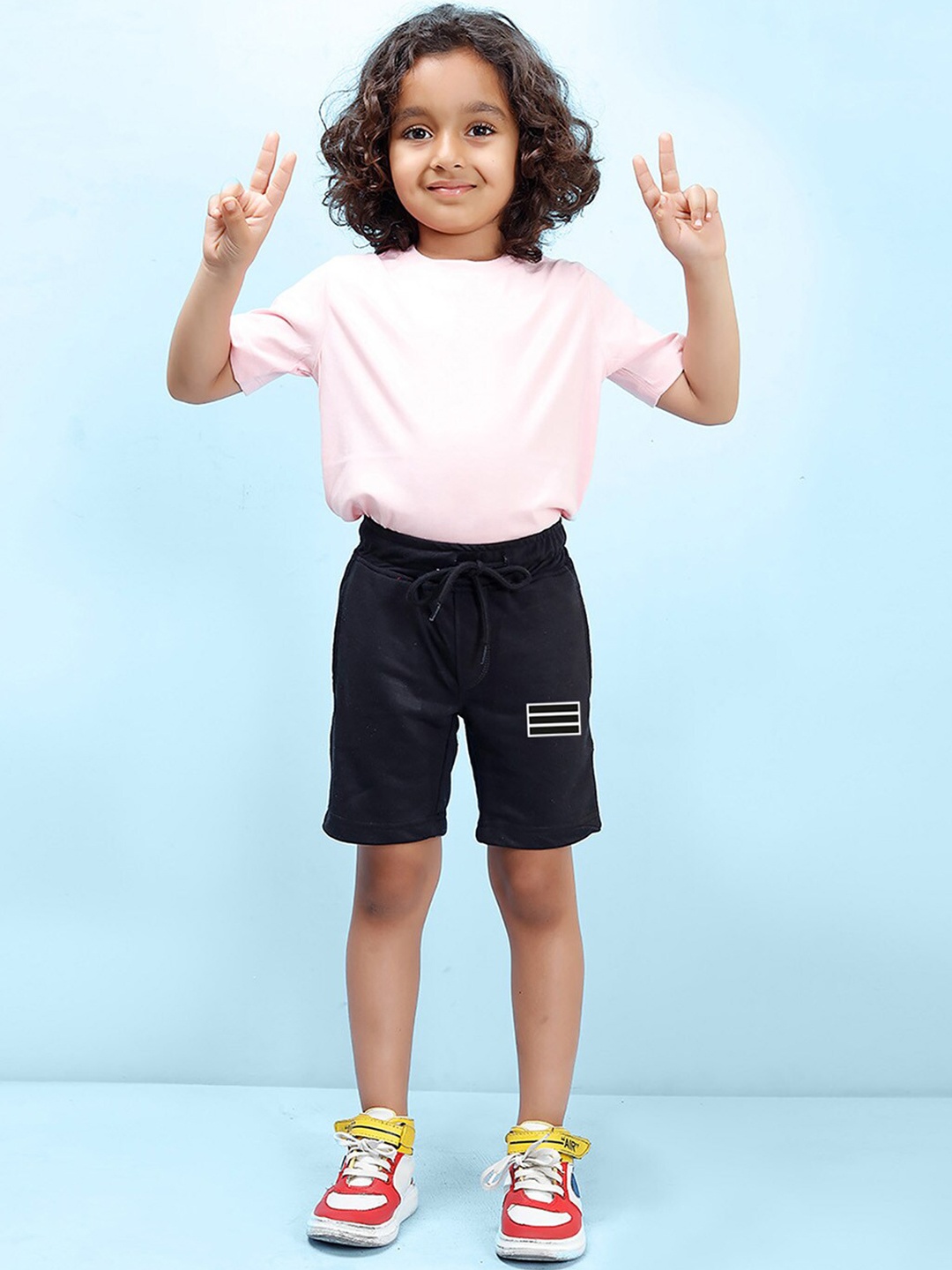 

NUSYL Boys Mid-Rise Shorts, Black
