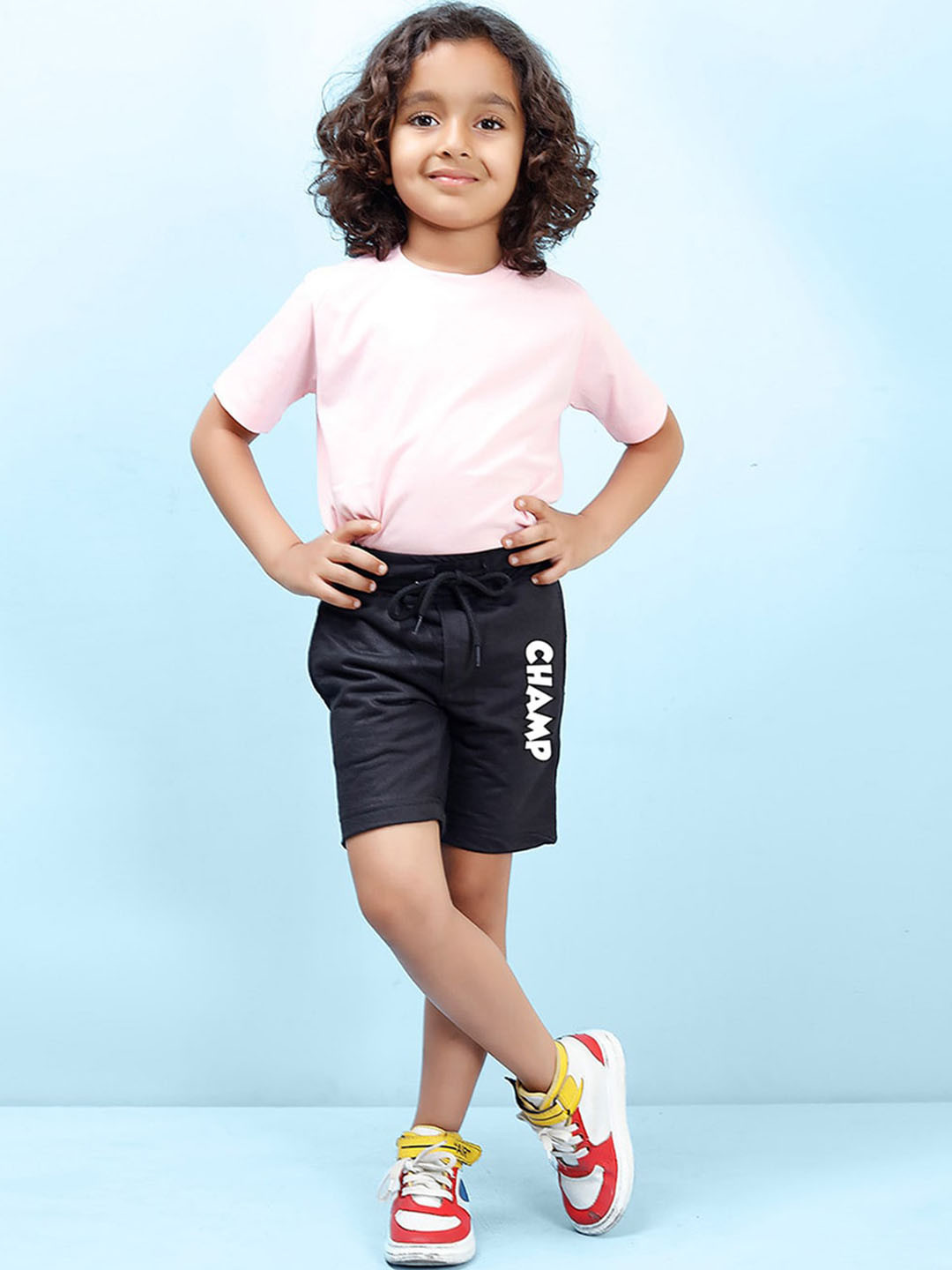 

NUSYL Boys Champ Printed Regular Shorts, Black