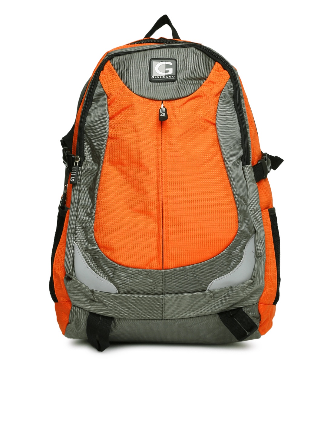 

GIORDANO Unisex Orange & Grey Backpack