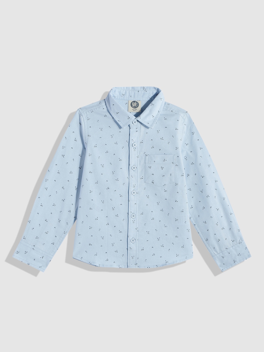 

YK Boys Floral Opaque Printed Casual Shirt, Blue