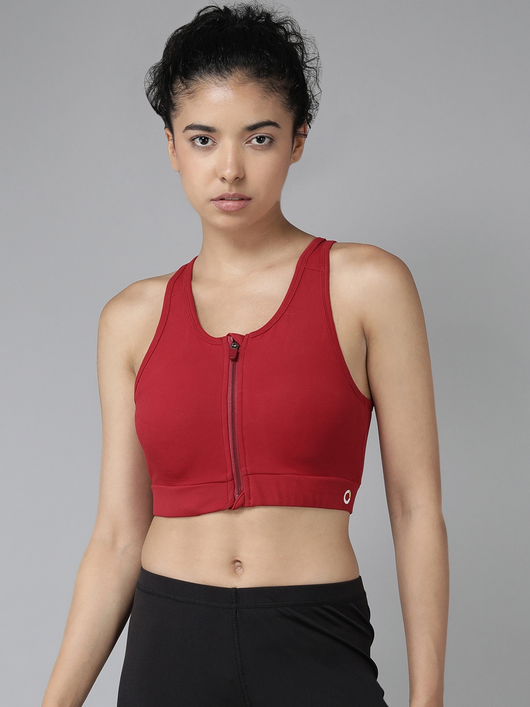 

PROWL by Tiger Shroff Medium Coverage Lightly Padded Workout Bra, Maroon