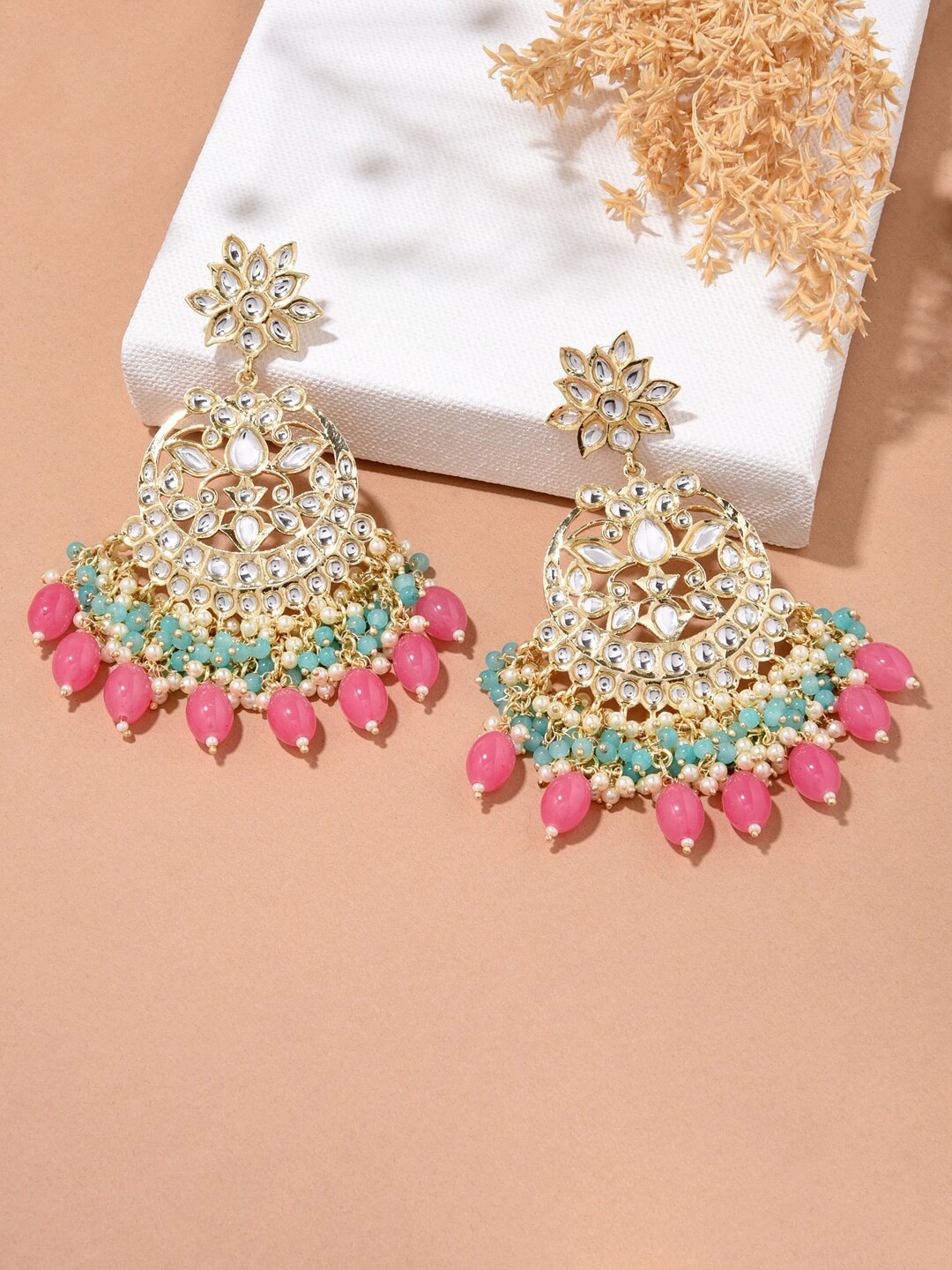 

Fida Gold-Plated Contemporary Chandbalis Earrings