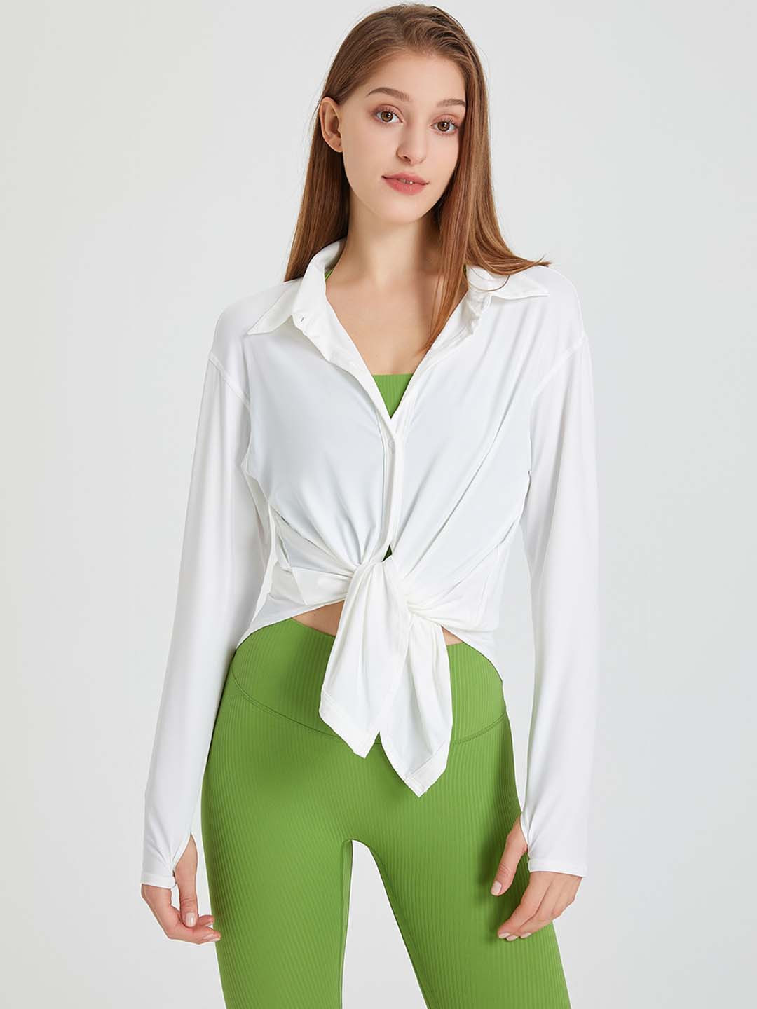 

JC Collection Spread Collar Casual Shirt, White
