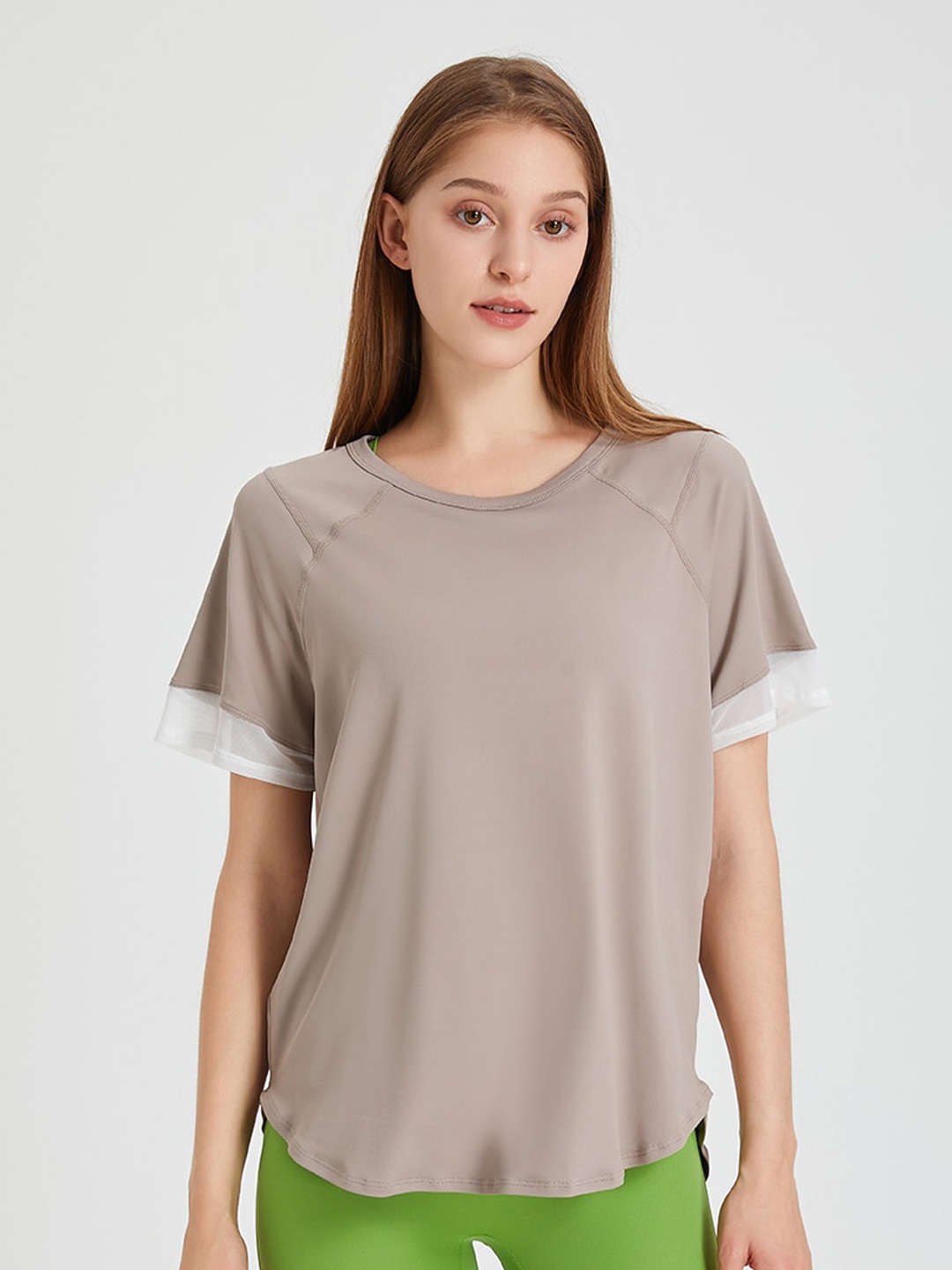 

JC Collection Raglan Sleeves Casual Top, Grey