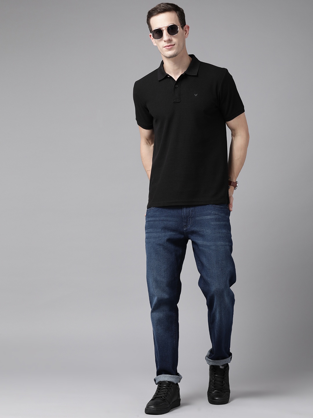 

Blackberrys Polo Collar Slim Fit Antibacterial T-shirt, Black