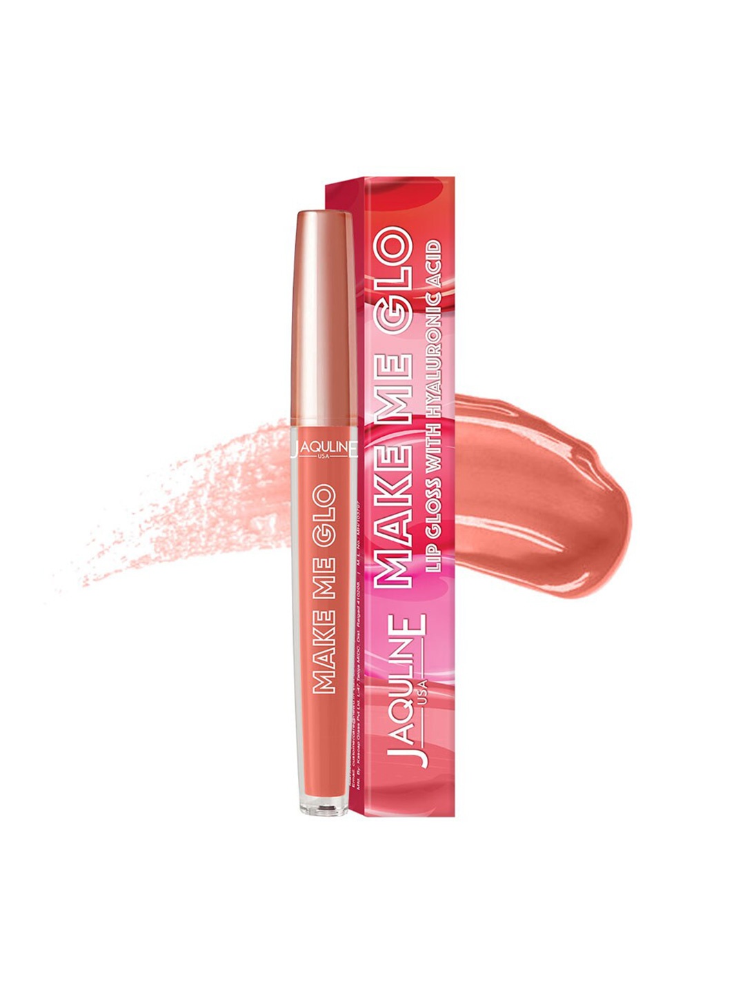 

Jaquline USA Make Me Glo Lip Gloss with Hyaluronic Acid 3.5ml - Glo Girl, Nude