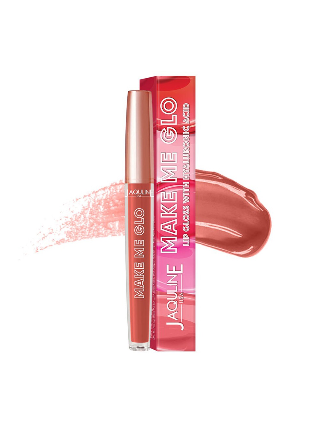 

Jaquline USA Make Me Glo Lip Gloss with Hyaluronic Acid 3.5ml - Gloss Babe, Pink