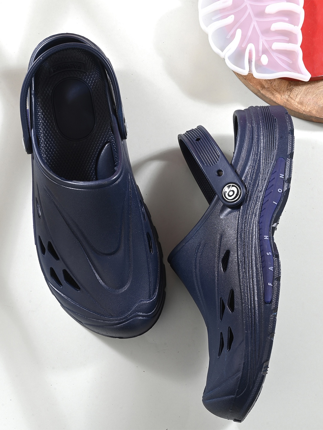 

BIRDE Women Slip On Clogs, Navy blue