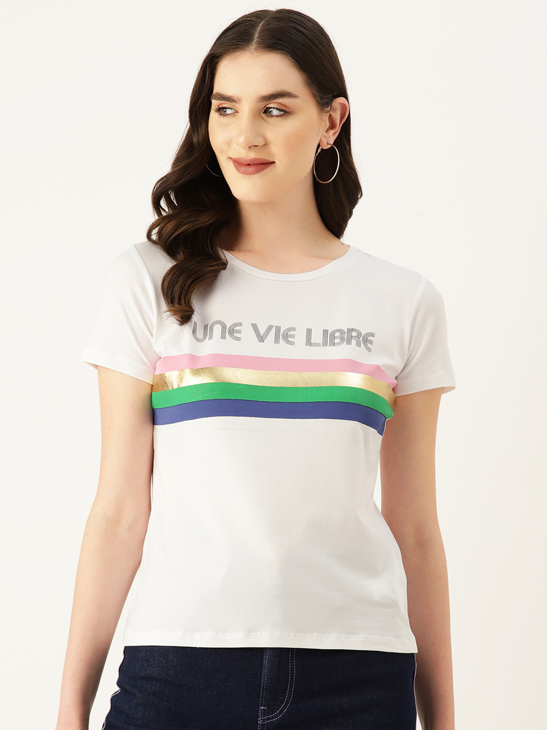 

Madame Striped T-shirt, White