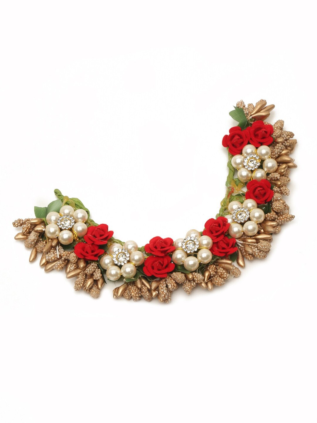 

Anouk Women Floral Embellished Tiara, Red