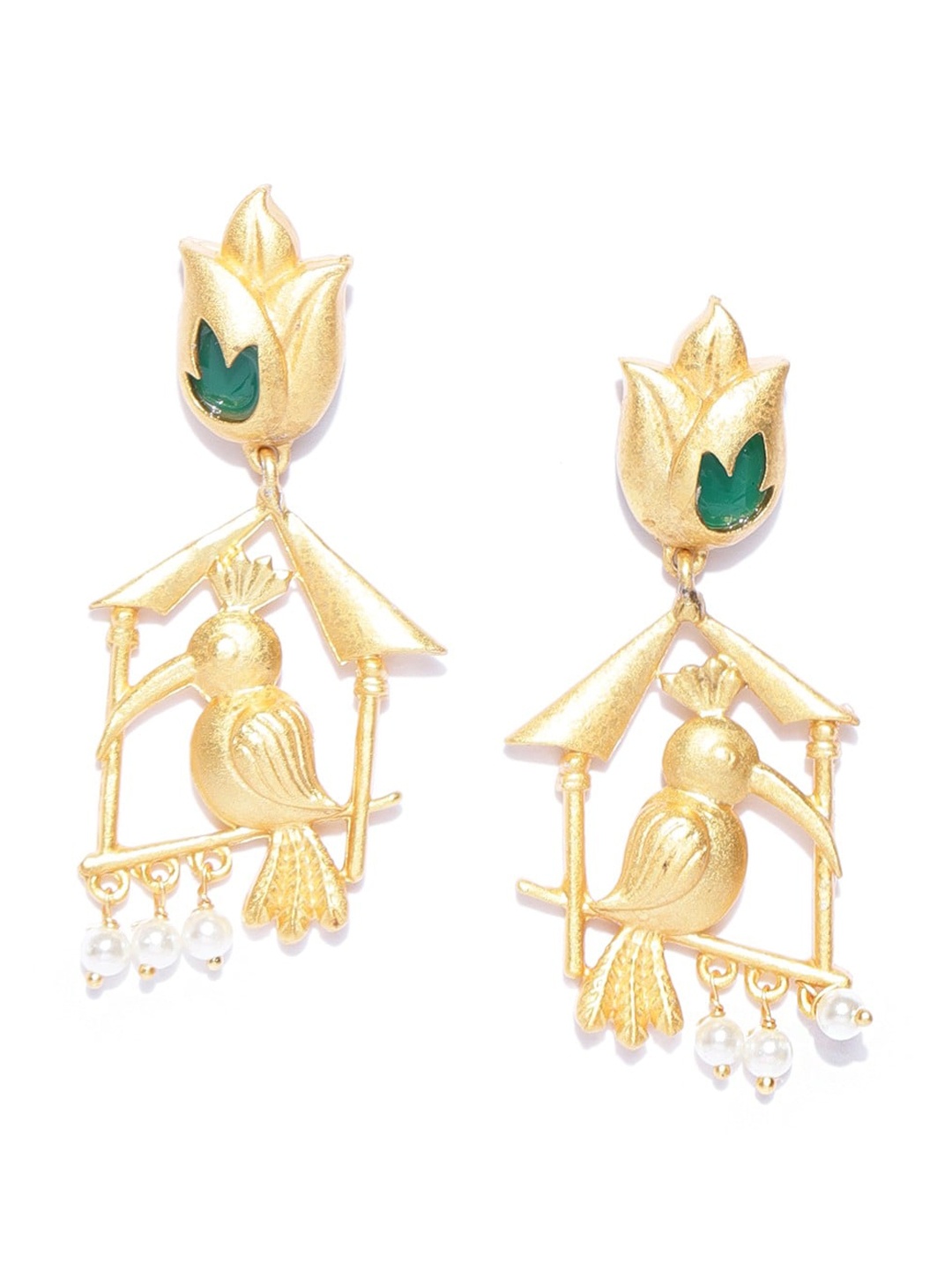 

Anouk Gold-Plated Contemporary Drop Earrings