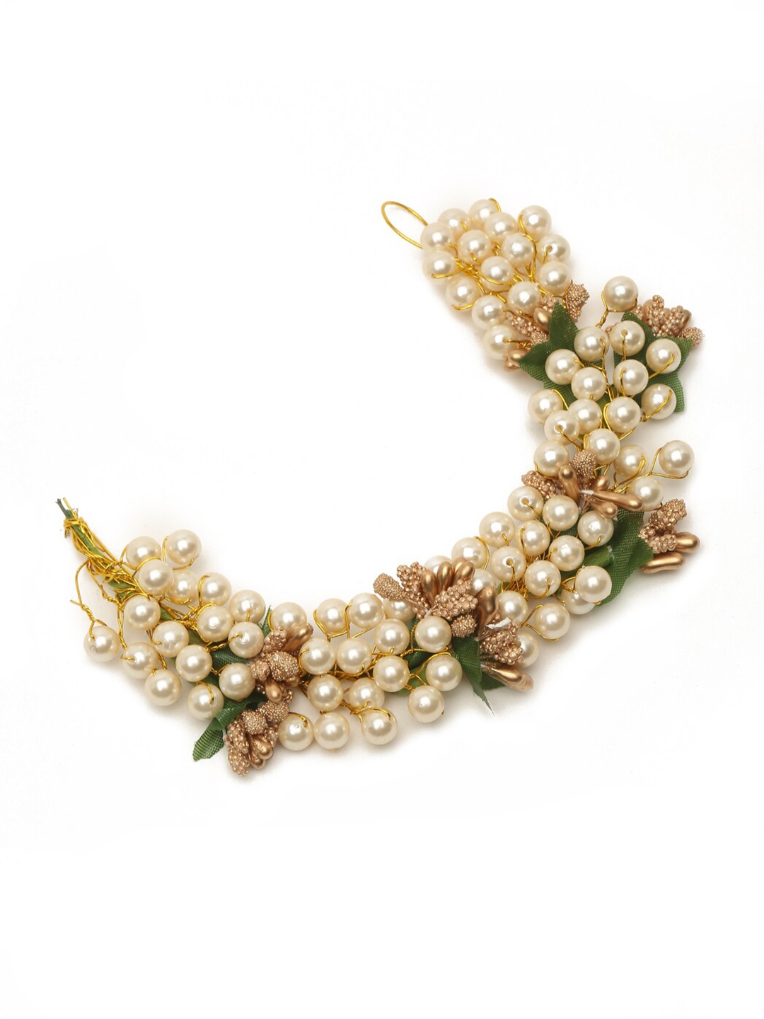 

Anouk Women Embellished Beaded Tiara, White