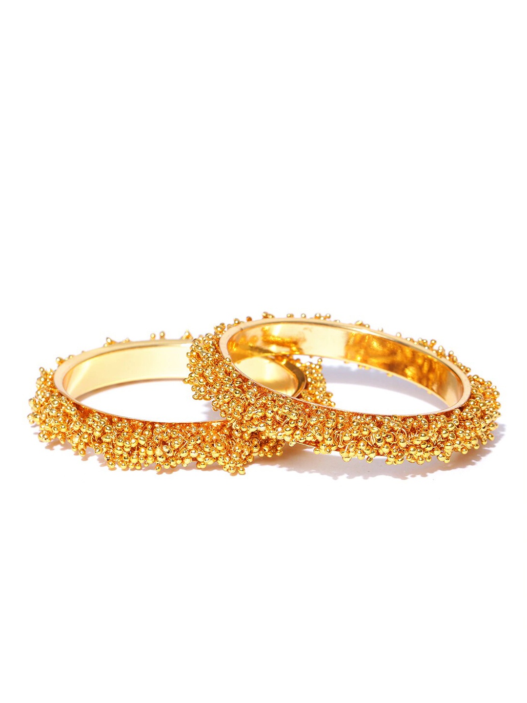 

Anouk Set Of 2 Gold-Plated & Beads-Studded Bangles