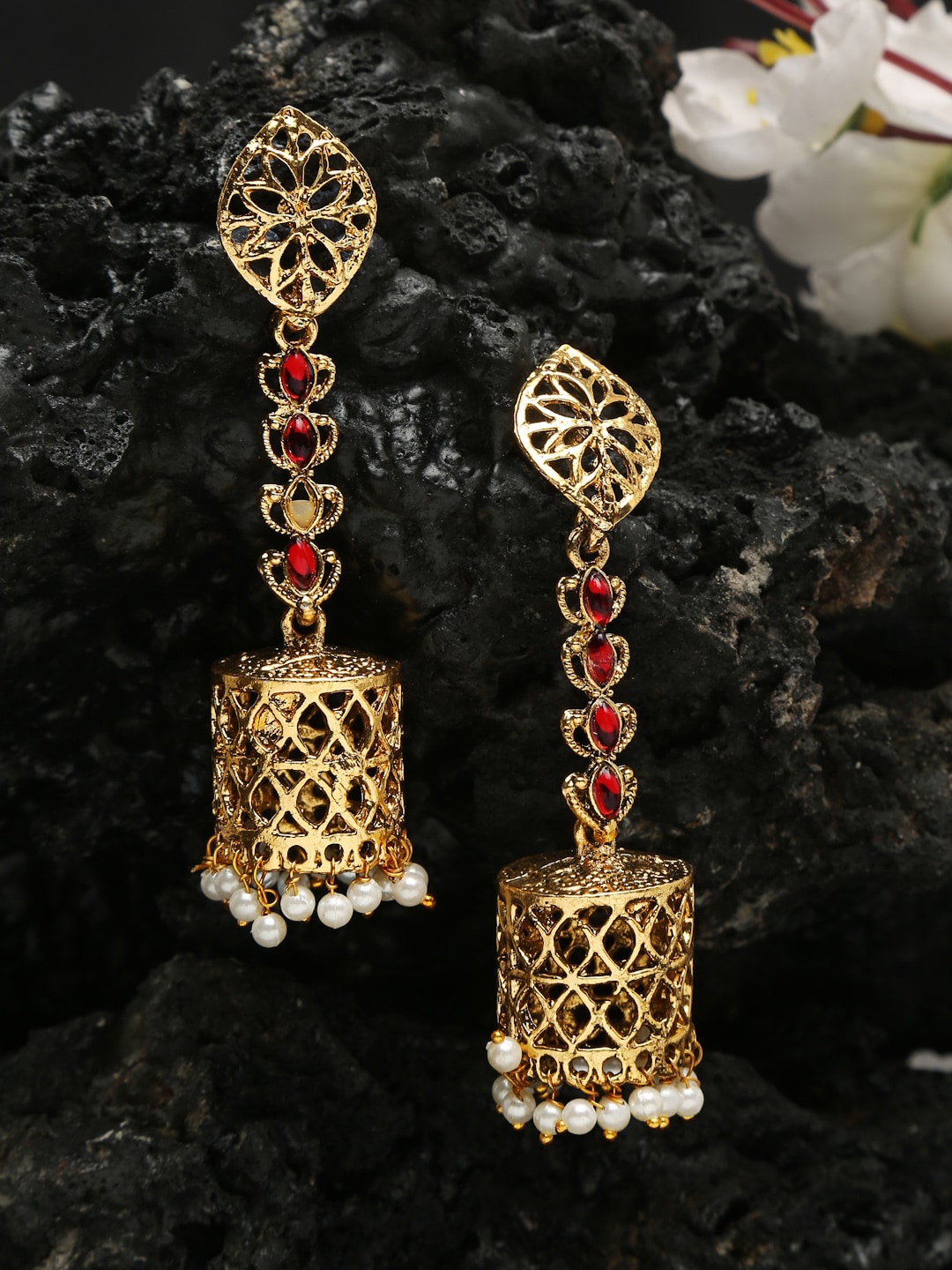 

Anouk Gold-Plated Contemporary Jhumkas