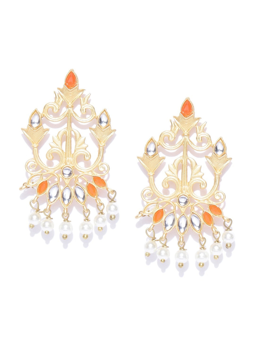 

Anouk Gold-Plated Contemporary Drop Earrings