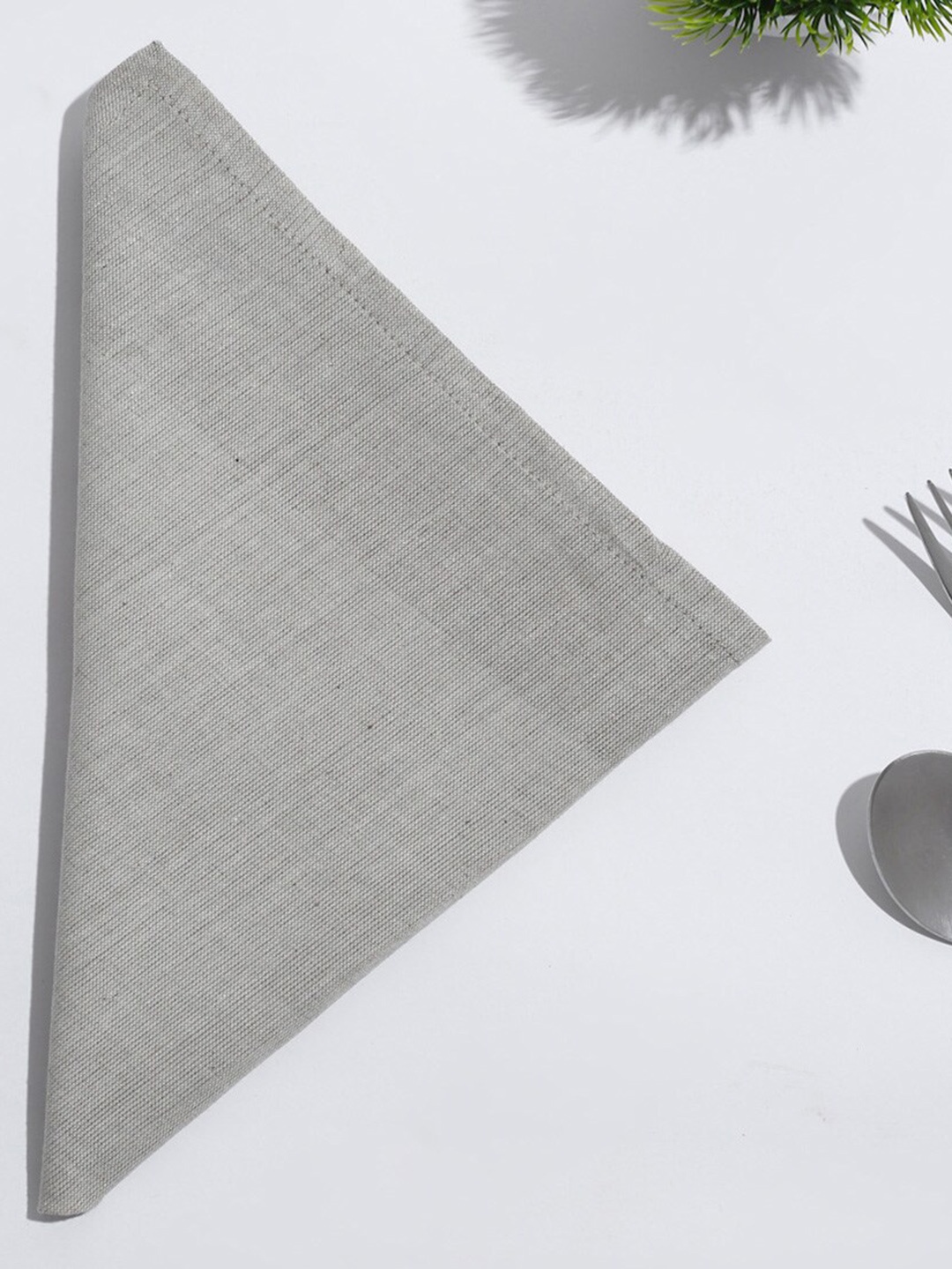 

Fabindia White 4 Pieces Cotton Table Napkins
