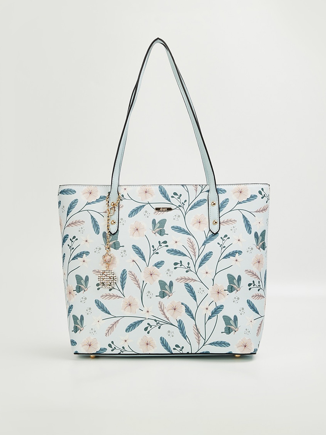 

Ginger by Lifestyle Floral Printed Shopper Tote Bag, Blue