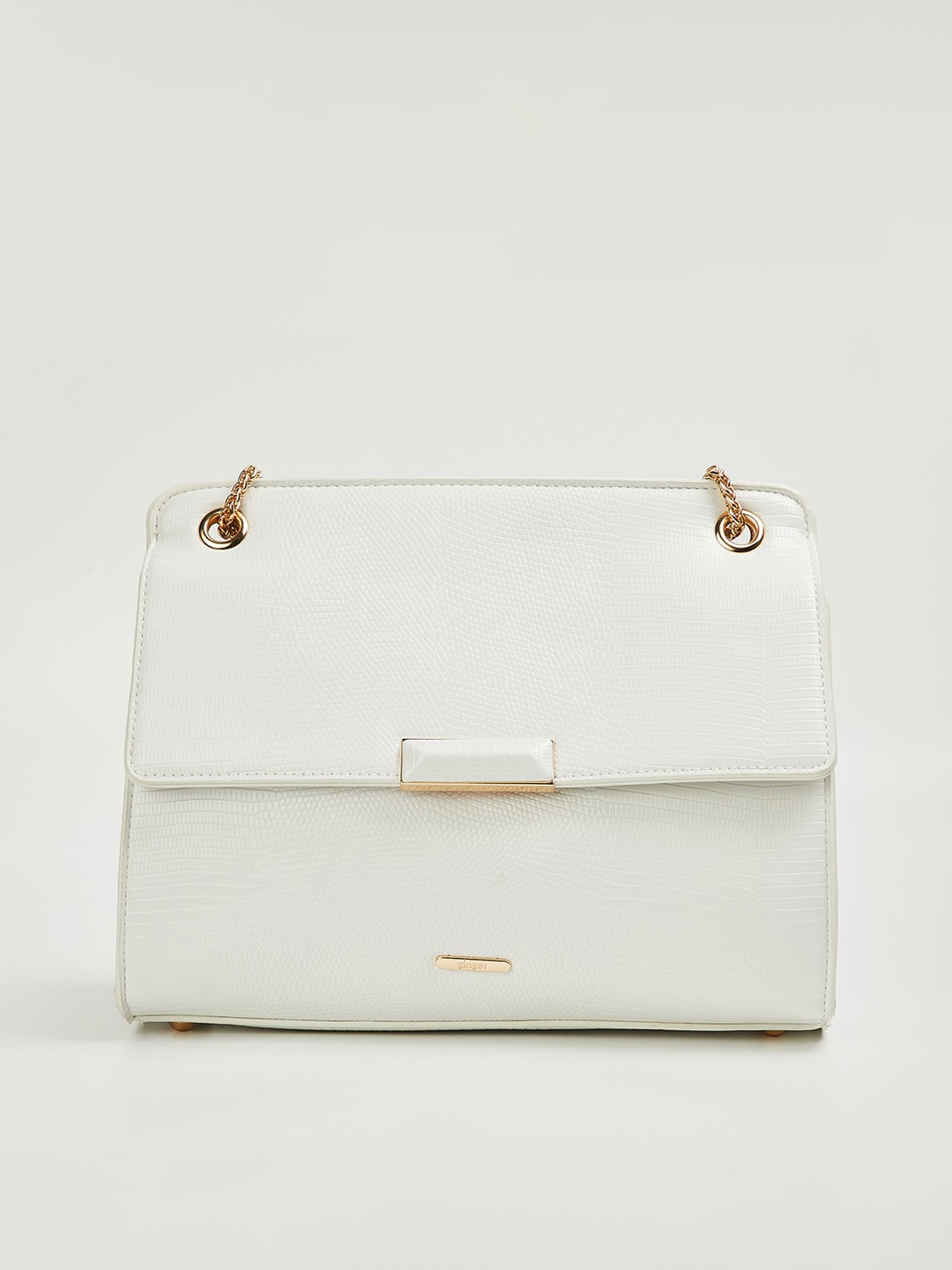 

Ginger by Lifestyle Beige Structured Sling Bag