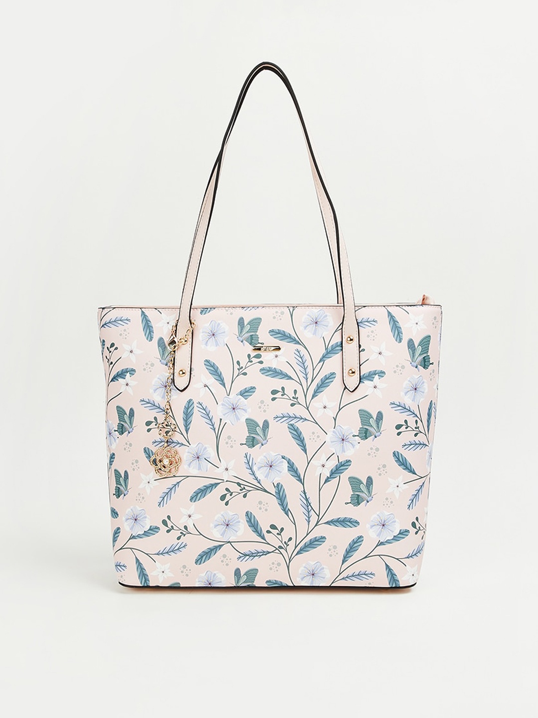 

Ginger by Lifestyle Floral Printed Oversized Structured Shoulder Bag, Pink