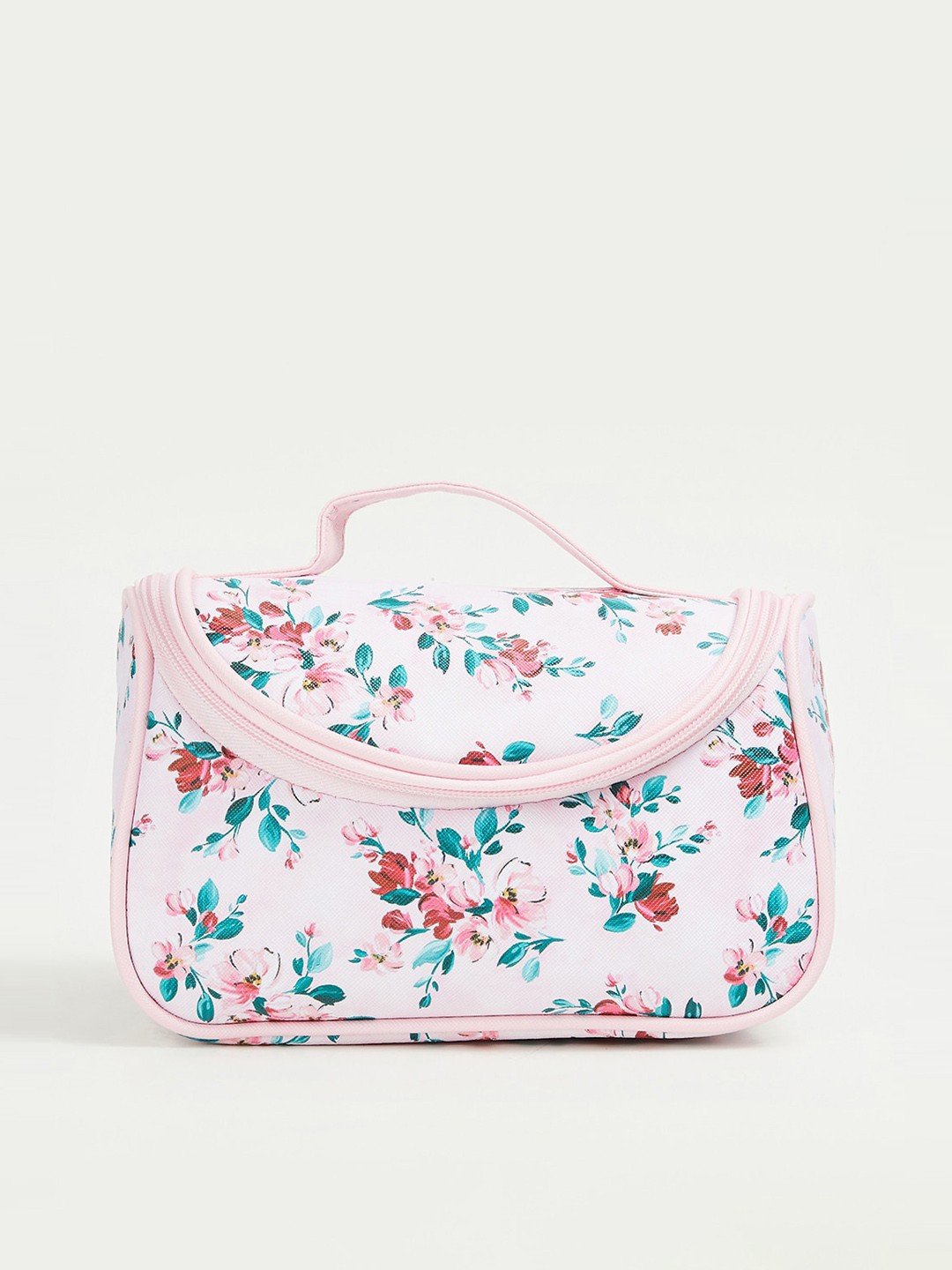 

Ginger by Lifestyle Floral Printed Structured Handheld Bag, Pink