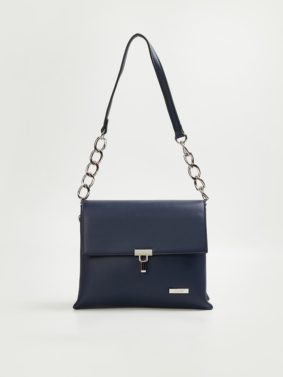

CODE by Lifestyle Textured Structured Handheld Bag, Navy blue