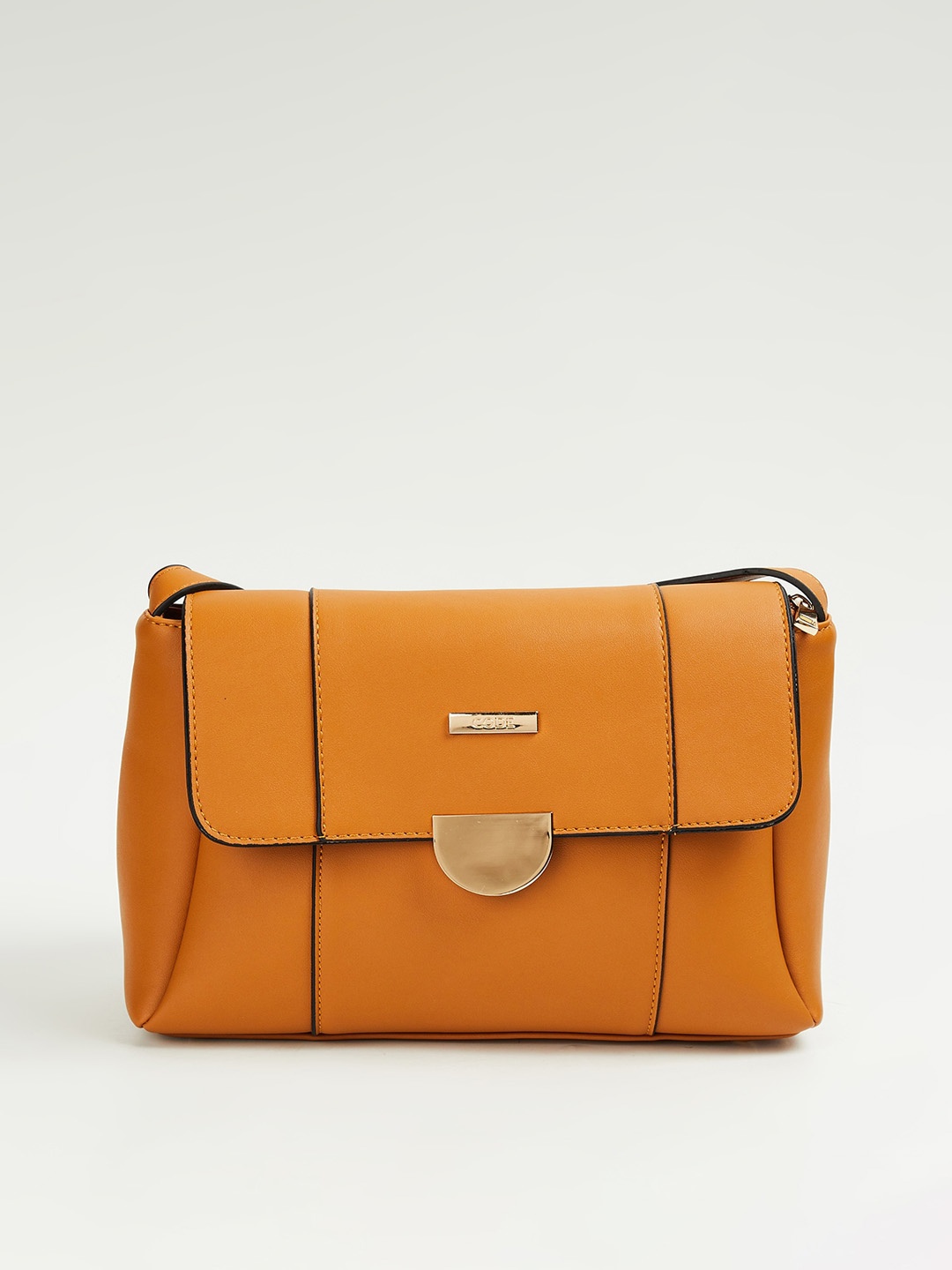 

CODE by Lifestyle Structured Sling Bag, Mustard