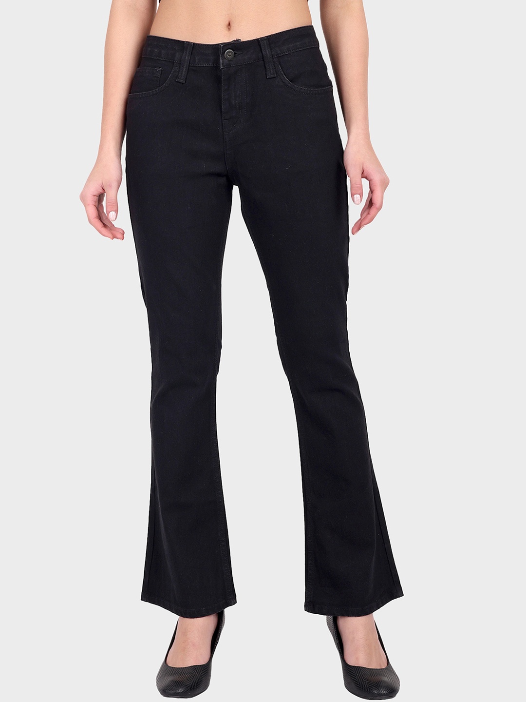 

Mast & Harbour Women Black Bootcut Stretchable Jeans