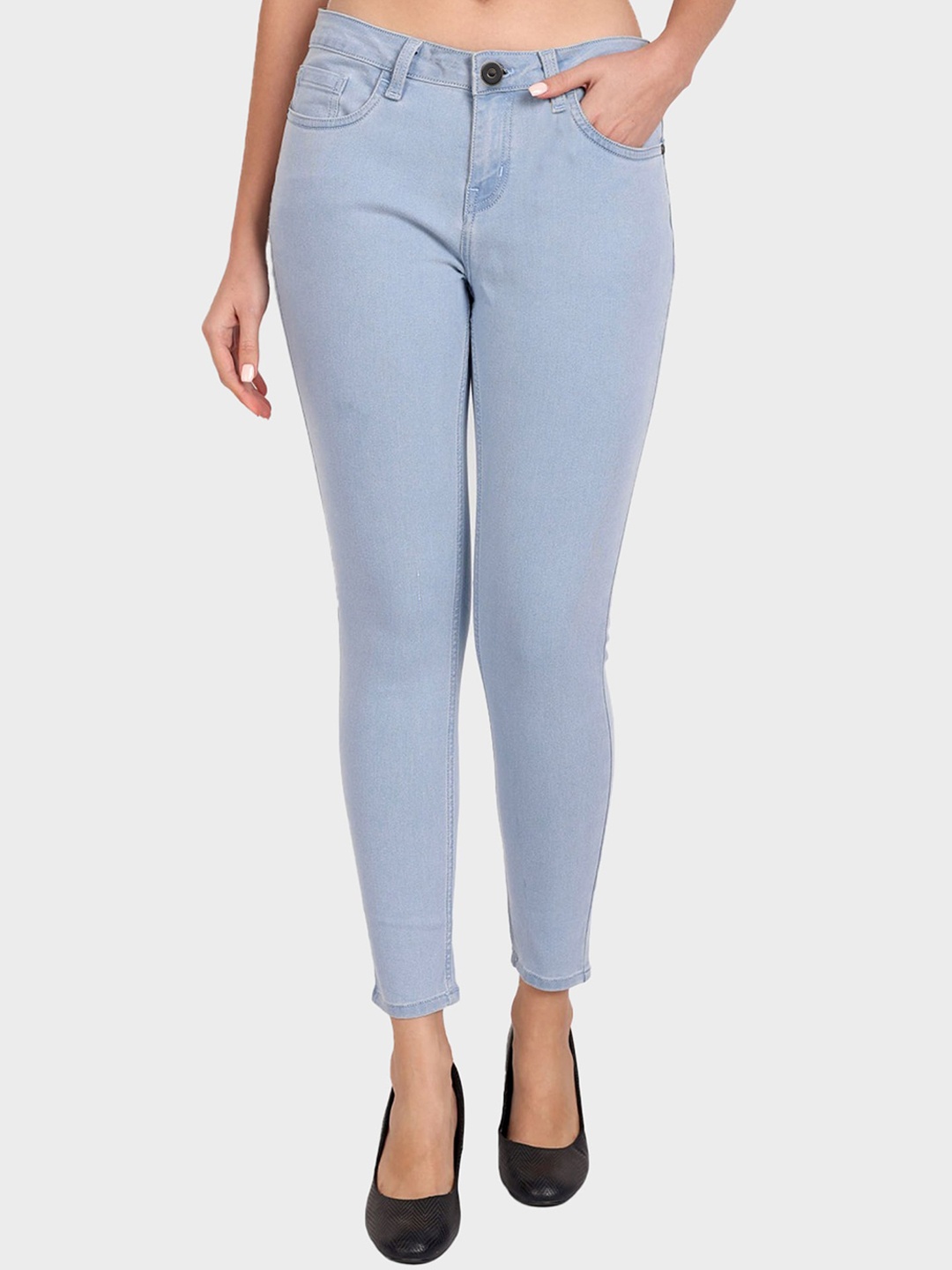 

Mast & Harbour Women Blue Mid-Rise Skinny Fit Stretchable Jeans