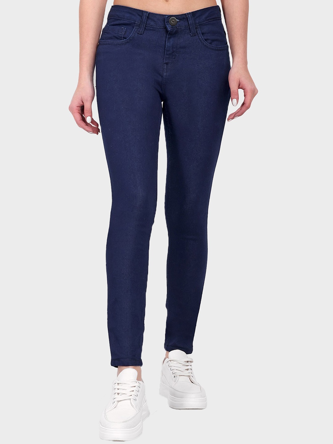 

Mast & Harbour Women Navy Blue Skinny Fit Stretchable Jeans