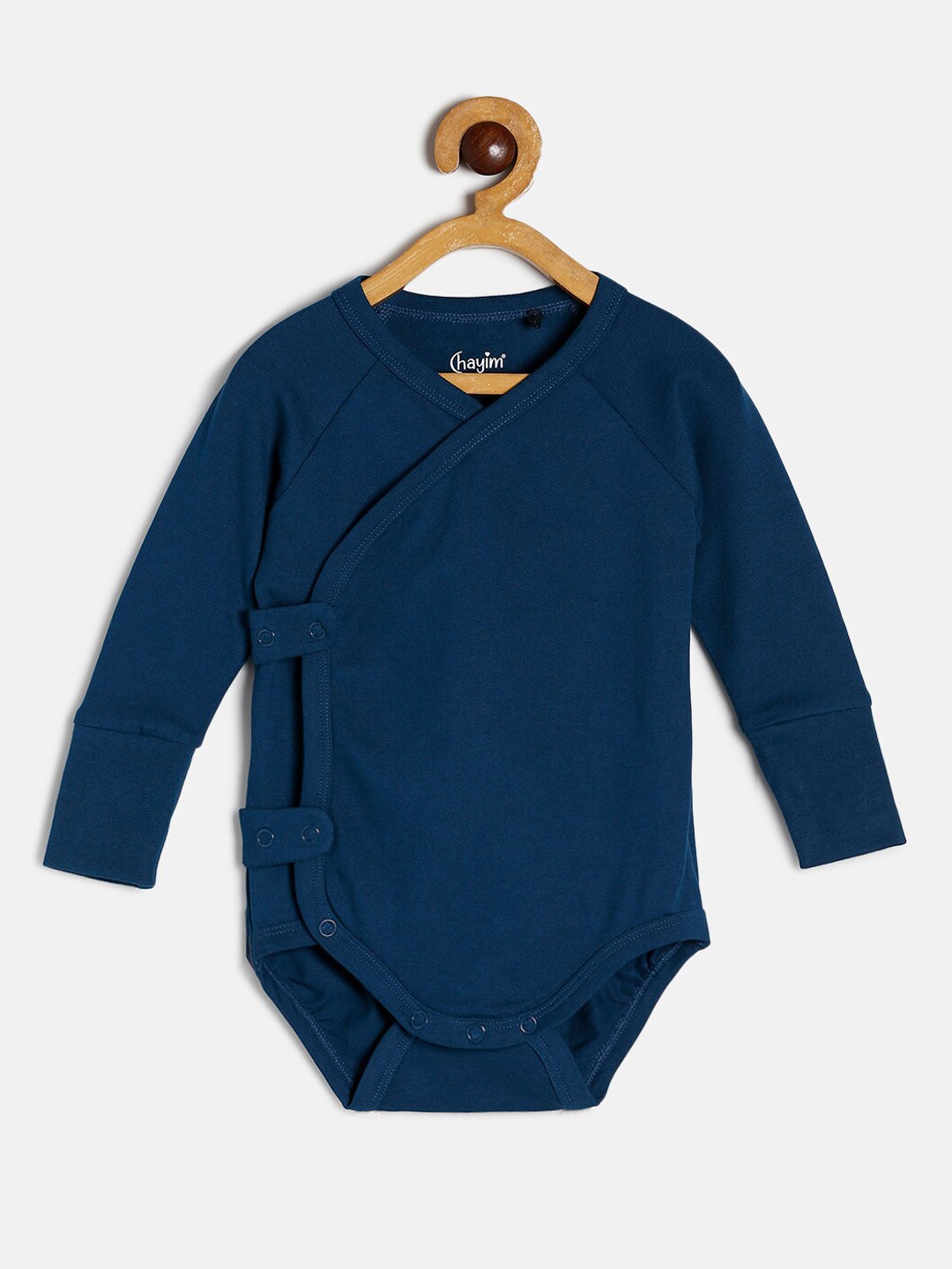 

CHAYIM Infants V-Neck Flexible Bodysuit, Blue