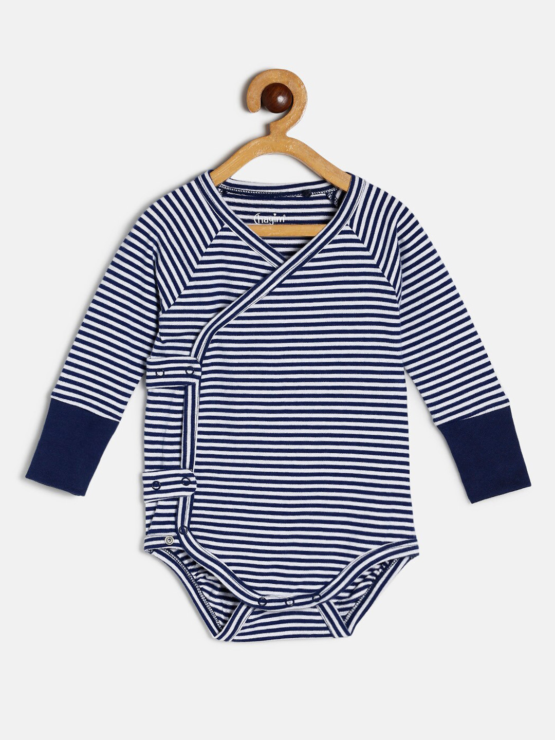 

CHAYIM Infants Striped Pure Cotton Bodysuit, Blue