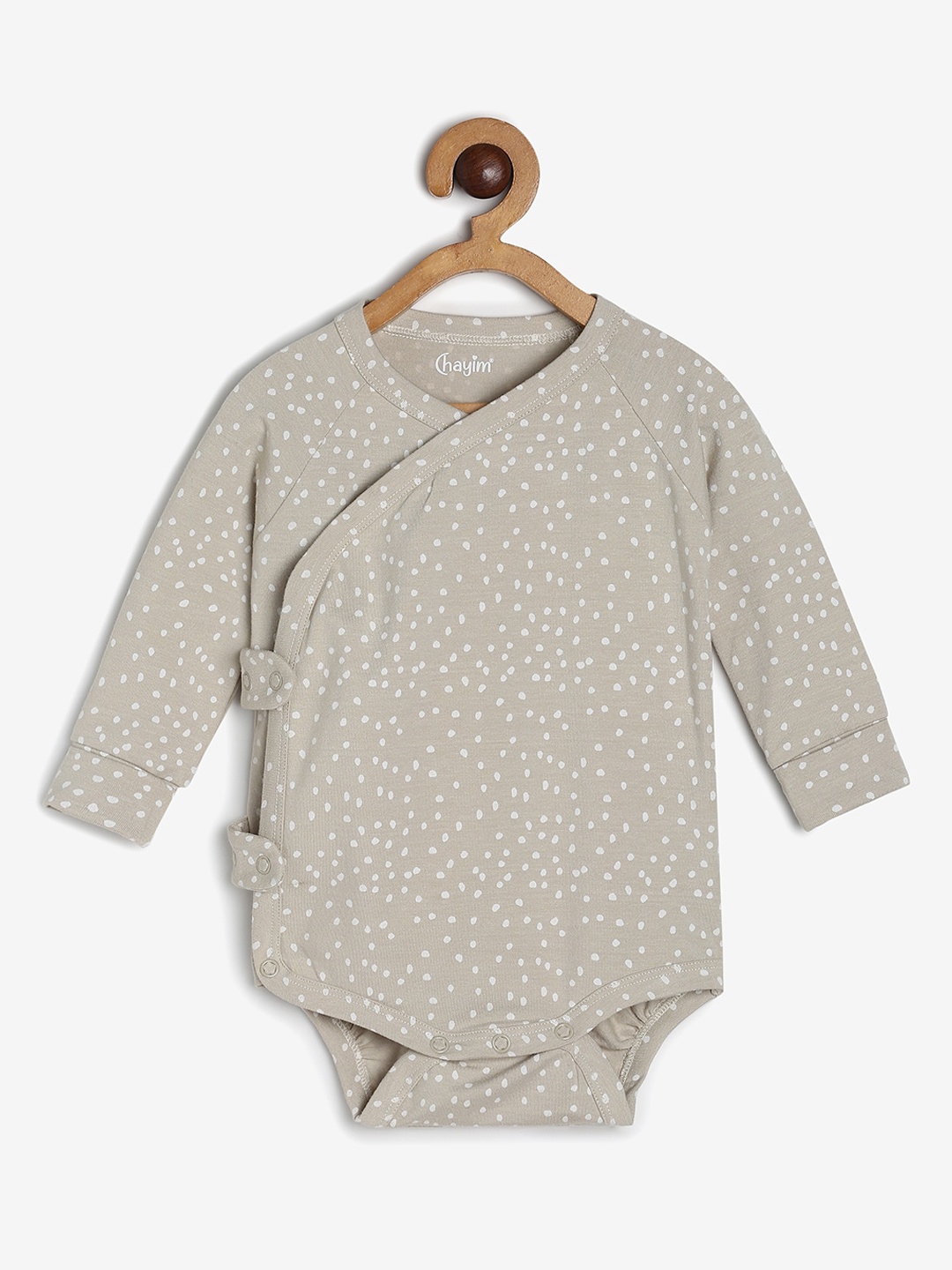 

CHAYIM Infant Printed Flexi fit Rompers, Beige