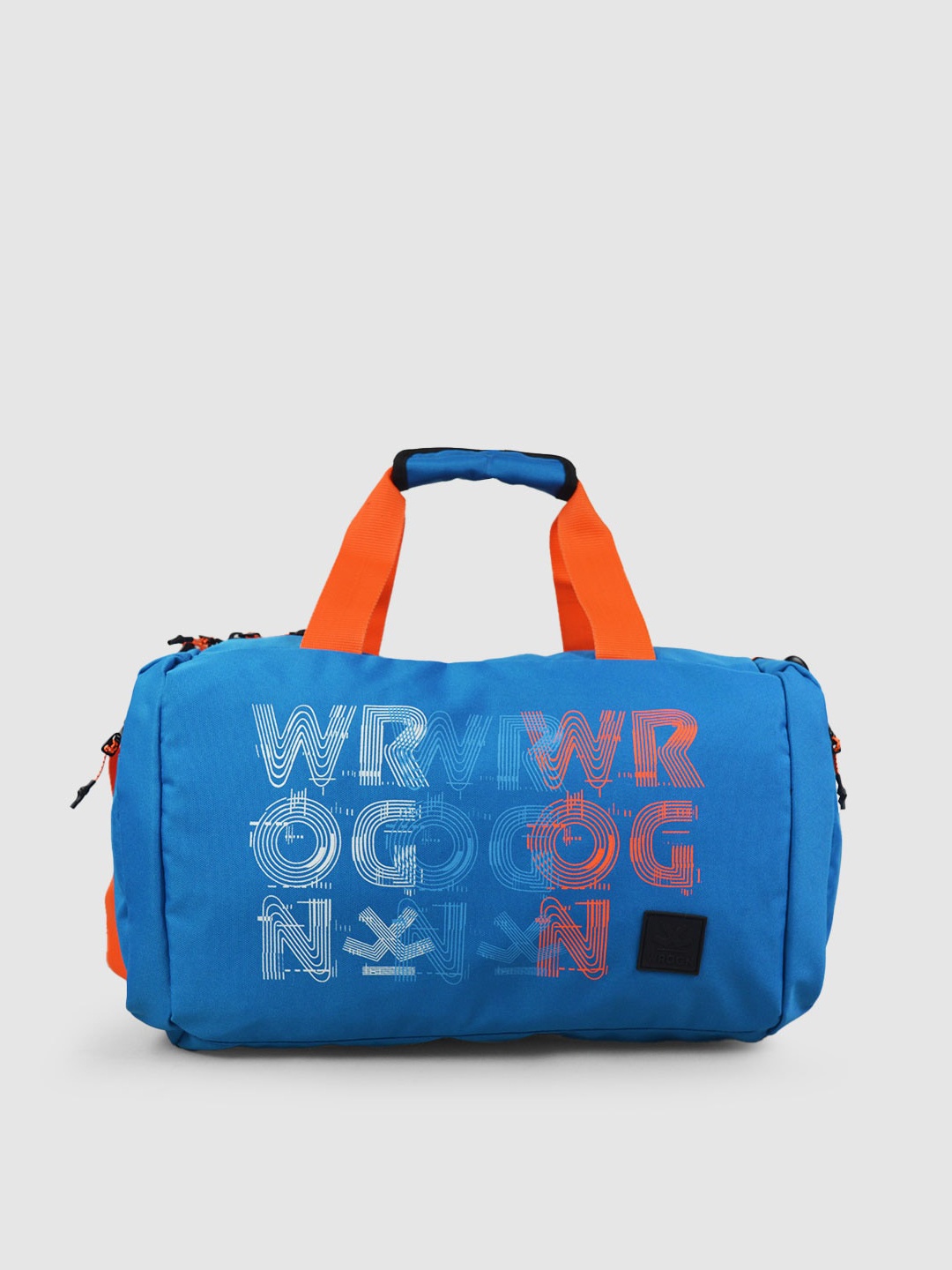

WROGN Printed Duffel Bag, Blue