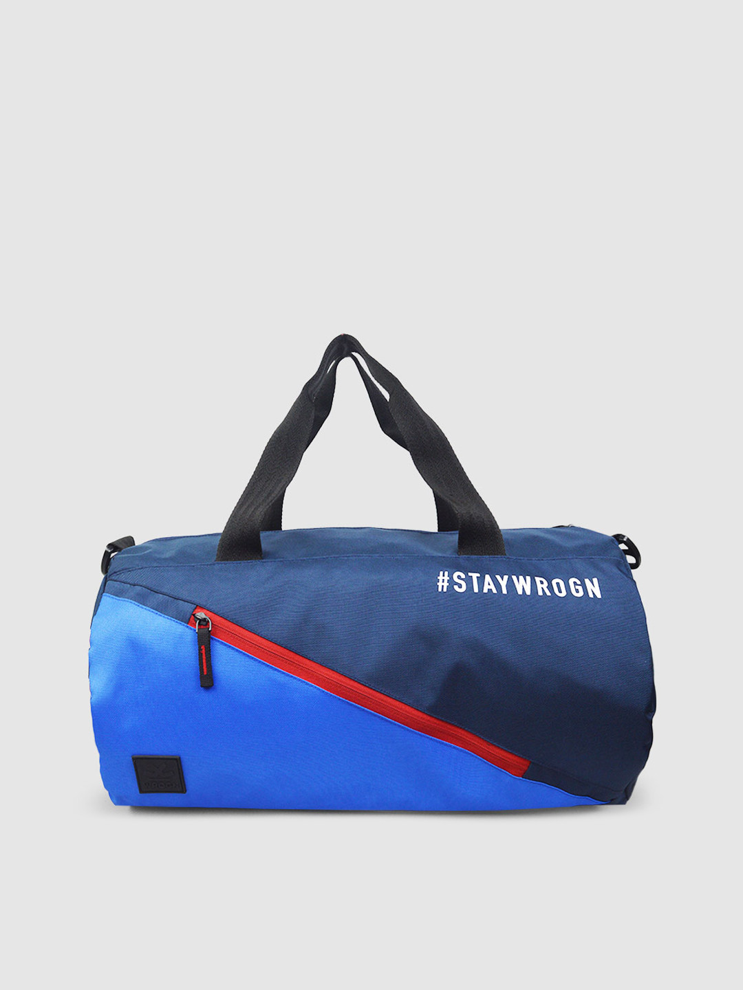 

WROGN Colourblocked Duffel Bag, Blue
