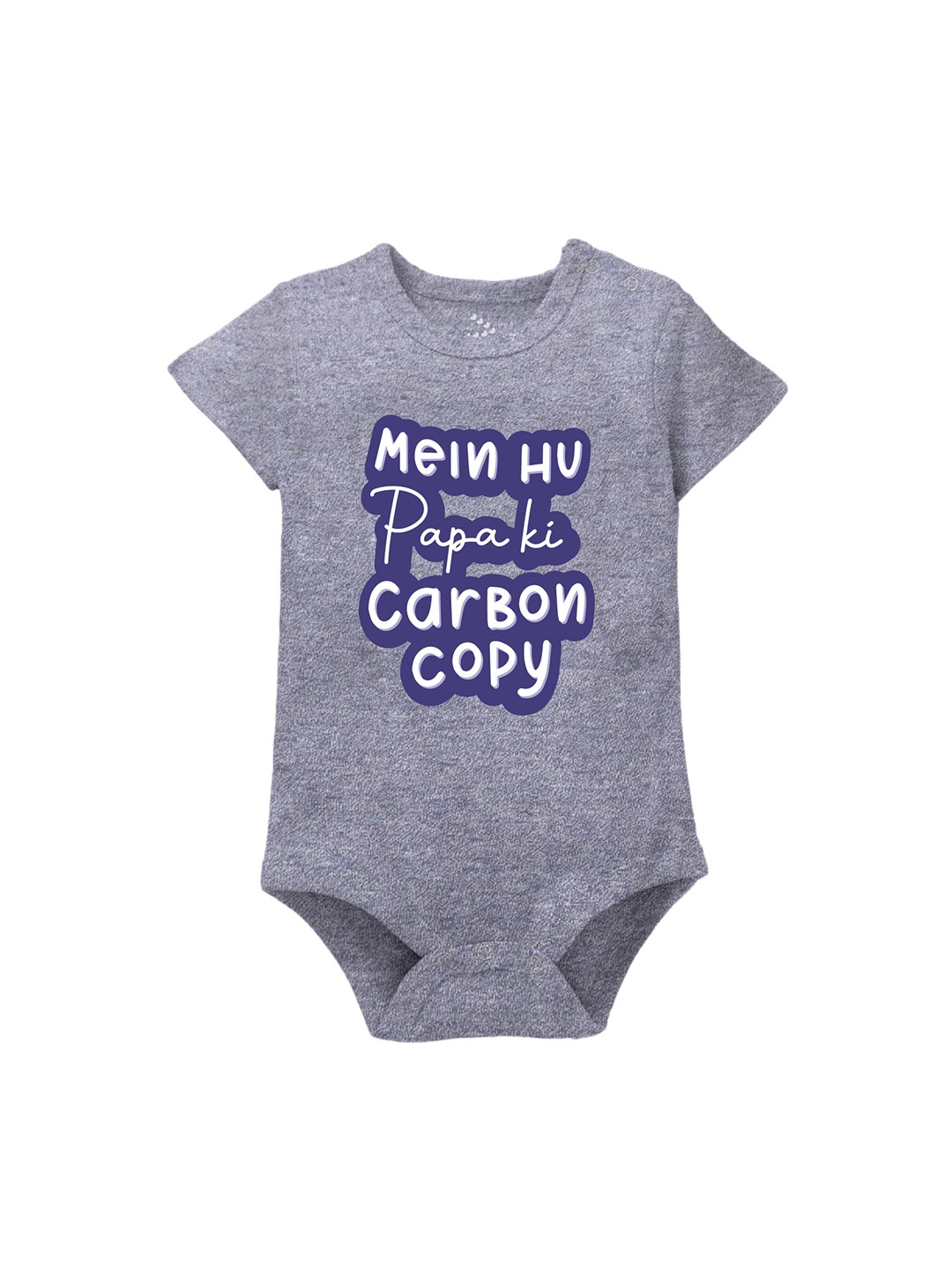 

Zeezeezoo Infants Papa Printed Pure Cotton Bodysuit, Purple