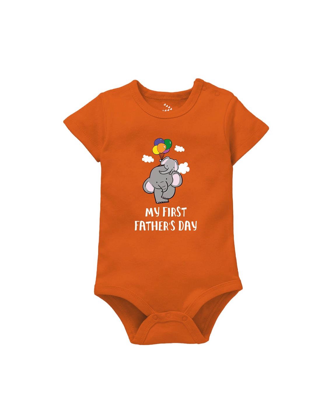 

Zeezeezoo Infants Printed Pure Cotton Bodysuit, Rust