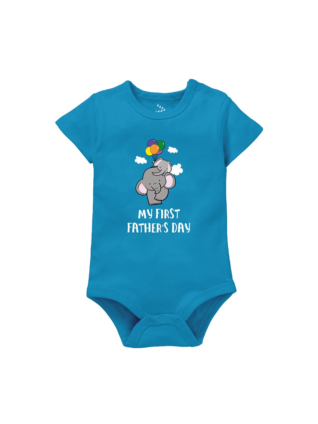 

Zeezeezoo Infants Printed Pure Cotton Bodysuit, Blue