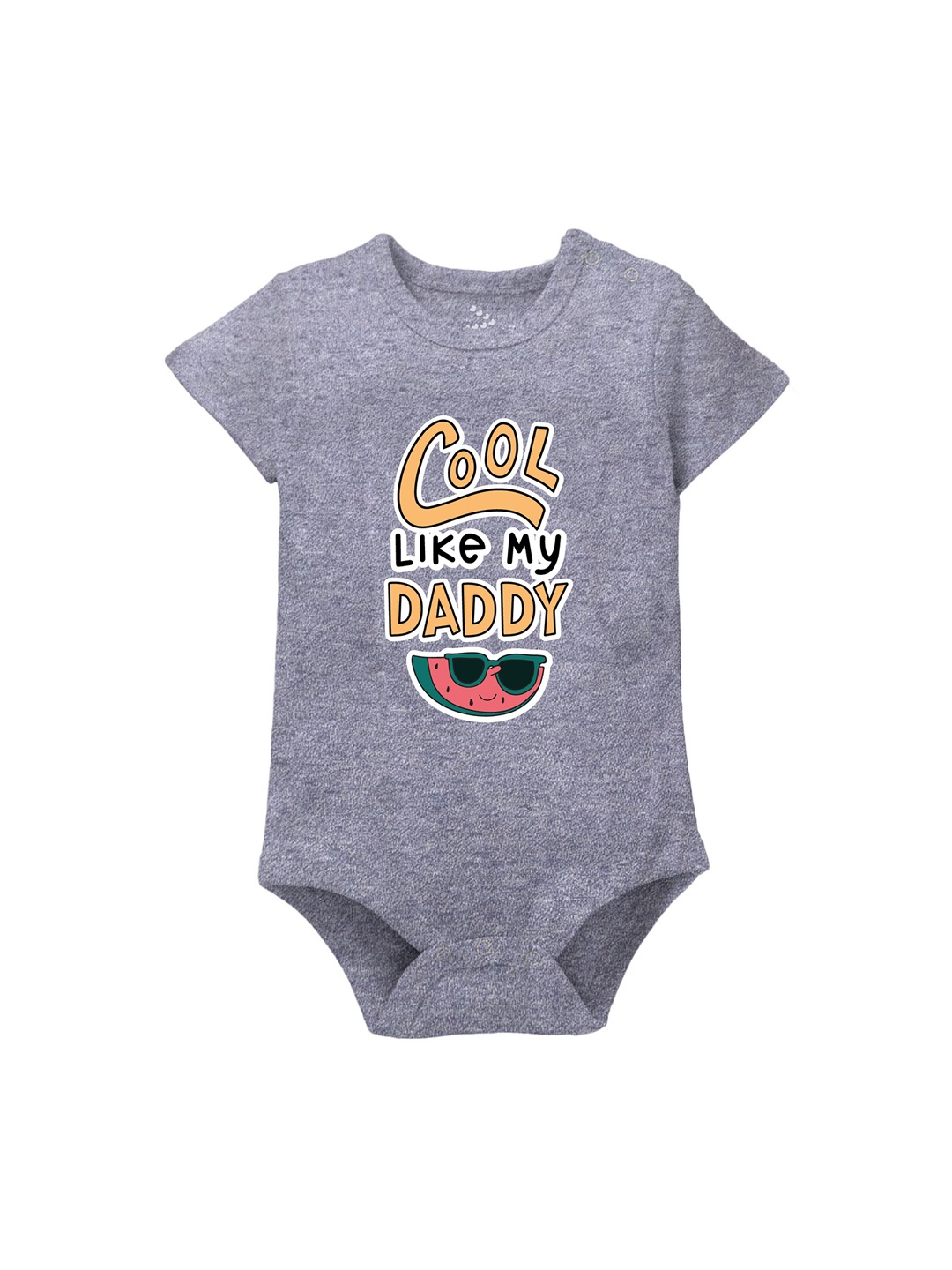 

Zeezeezoo Infants Daddy Printed Pure Cotton Bodysuit, Purple