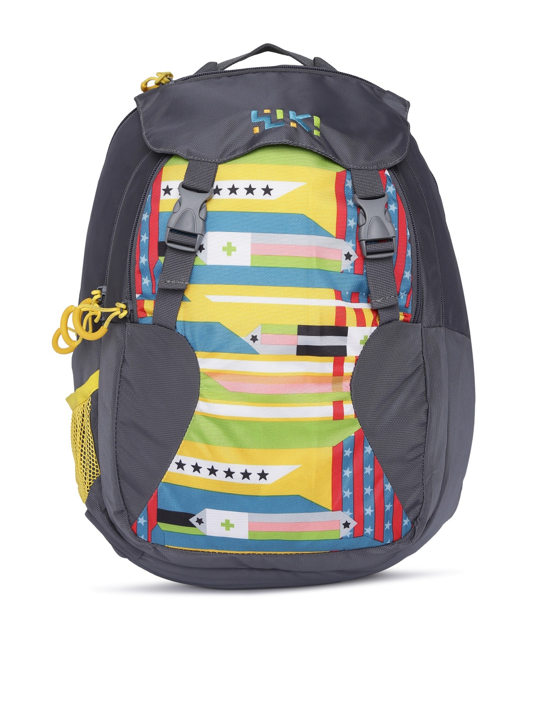 

Wildcraft Women Grey Graphic Backpack