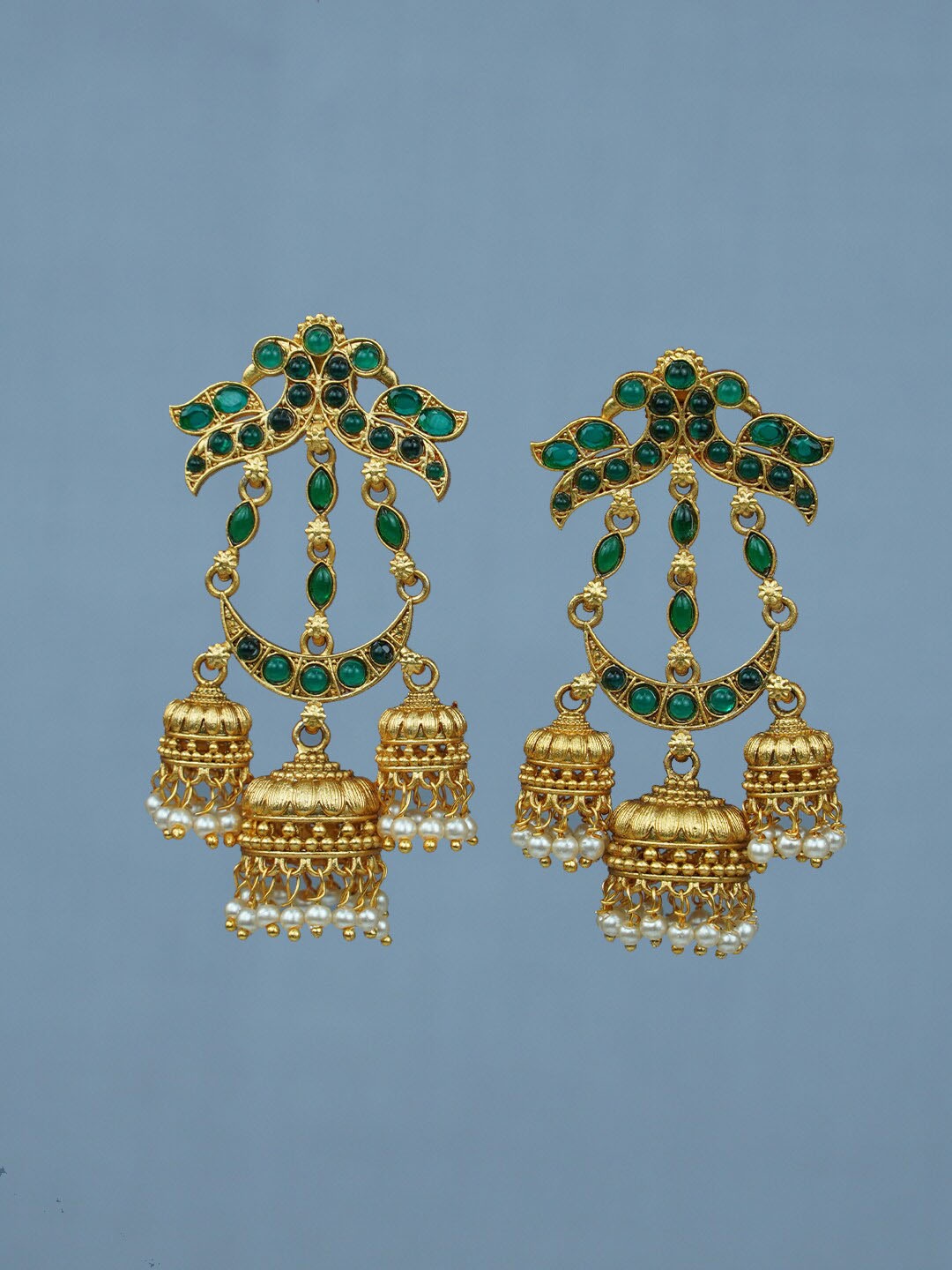

Diksha collection Contemporary Drop Earrings, Gold