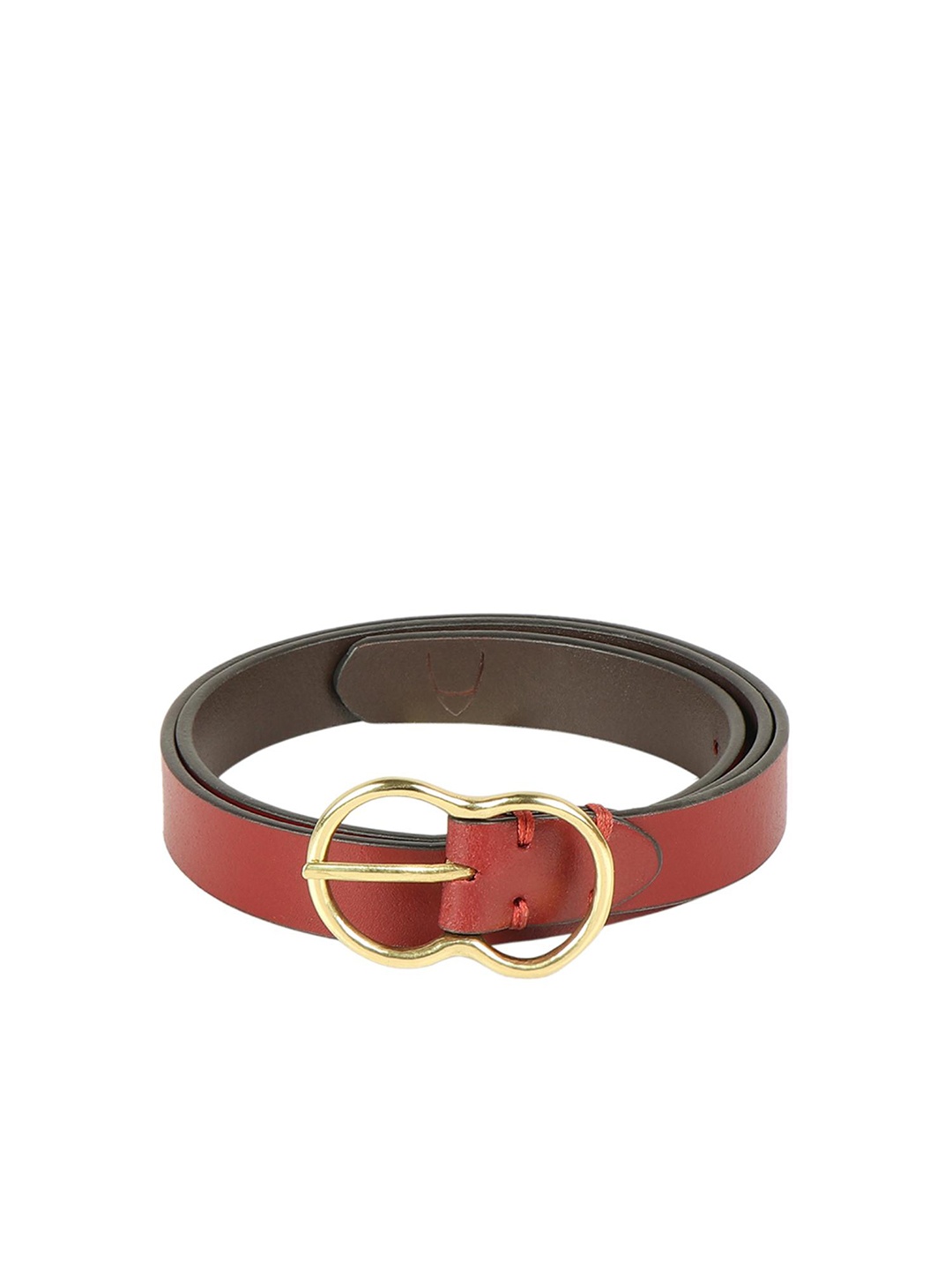 

Hidesign Women Leather Reversible Belt, Red