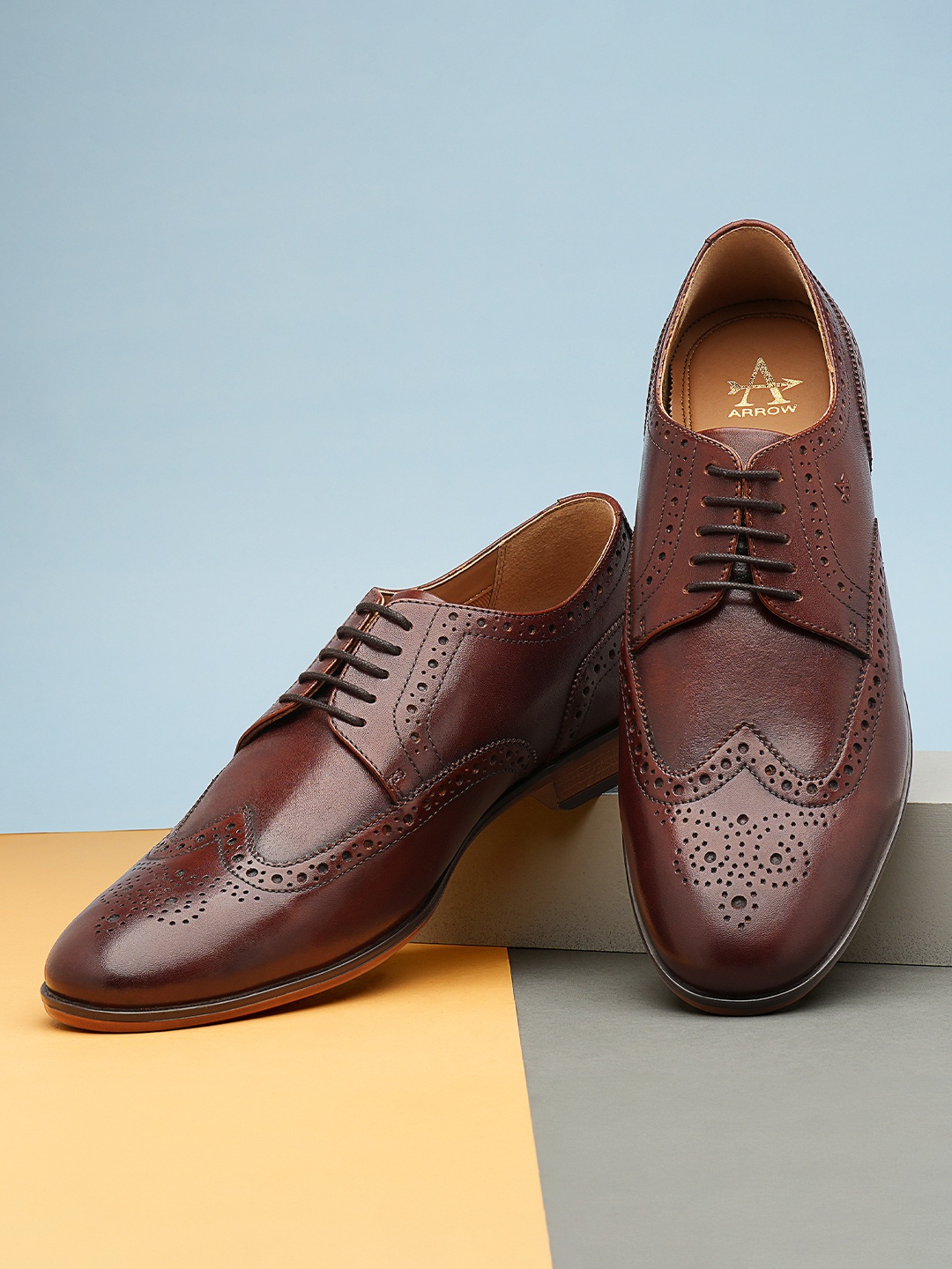 

Arrow Men Leather Alverstone 2.0 Formal Brogues, Brown