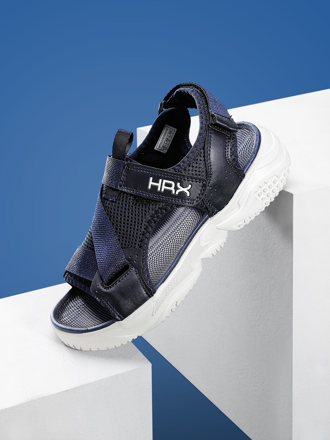 

HRX by Hrithik Roshan Men Woven Design Sports Sandals, Navy blue