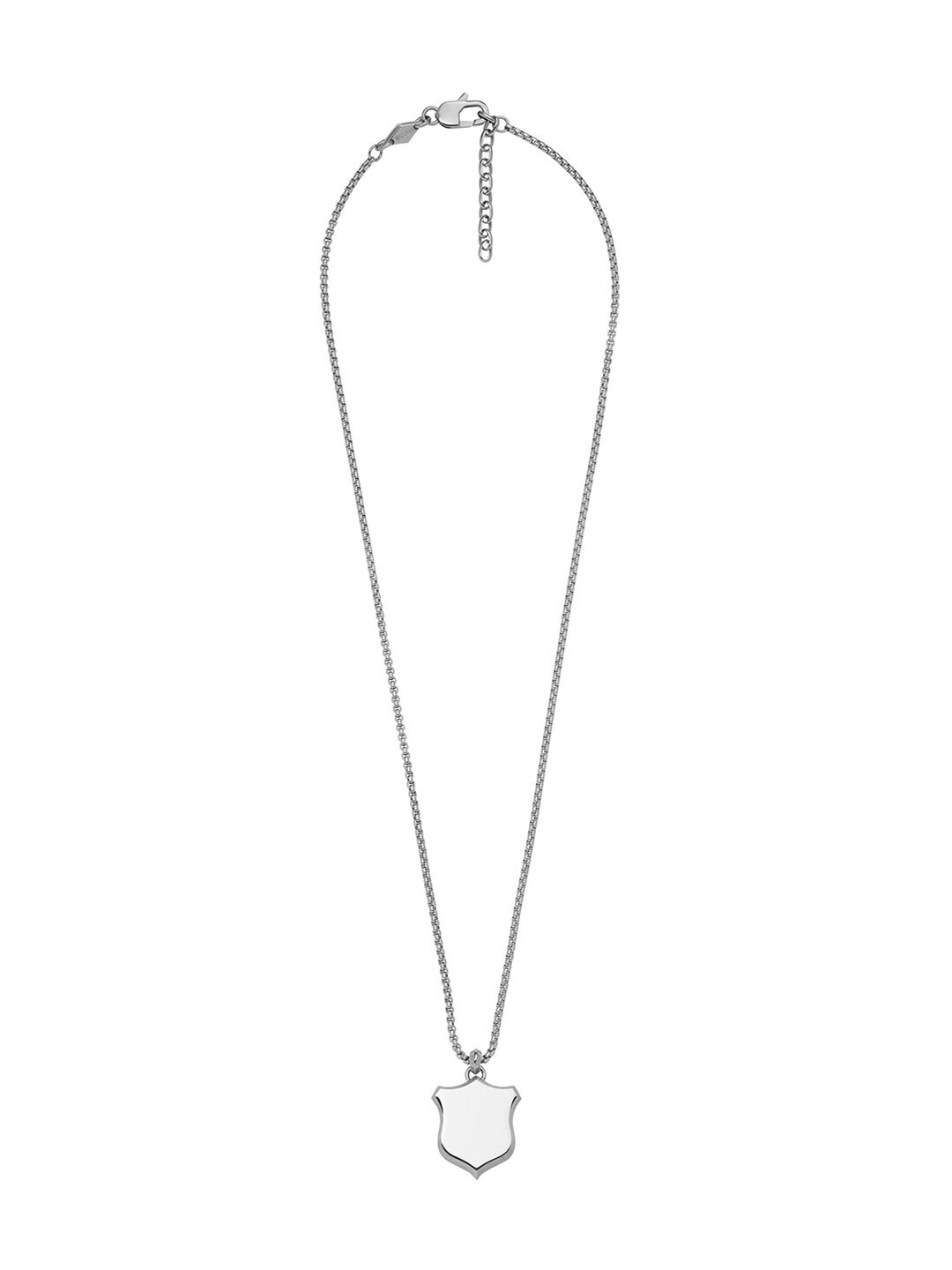 Fossil Men Silver-Plated Stainless Steel Necklace