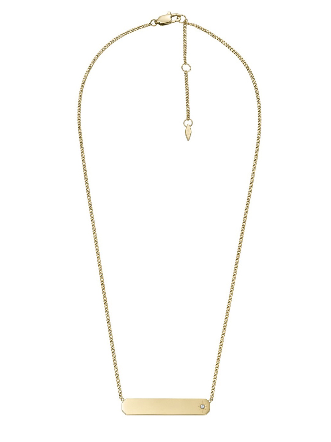 

Fossil Drew Gold-Plated Rectangular Necklace
