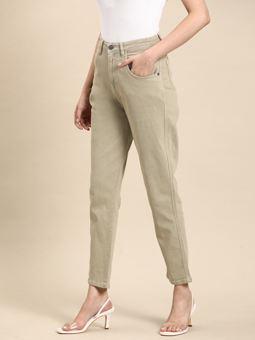 

all about you High-Rise Jeans, Beige