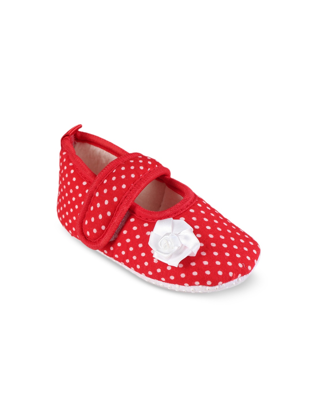 

CHiU Infants Printed Cotton Booties, Red