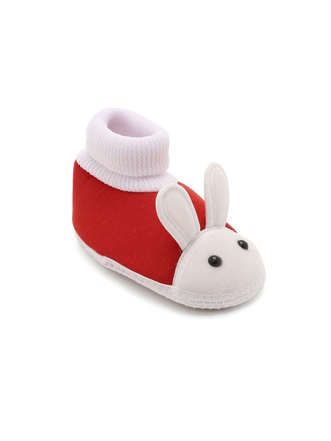 

CHiU Infants Mid Top Rabbit Detail Booties, Red